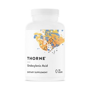 THORNE Undecylenic Acid - Fatty Acid Support for a Healthy Balance of Gut and Vaginal Flora* - Gluten Free - 250 Gelcaps - 50 servings - 1 of 4
