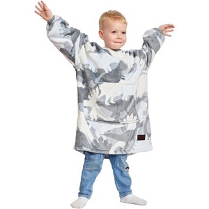 Catalonia Wearable Blanket Hoodie for Kids, Fleece Snuggy Sweatshirt Pullover, 4-12 Years Kids, Gift for Boys Girls, Christmas Gift Ideas - 1 of 4
