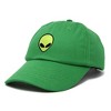 Dalix Alien Embroidered UFO Dad Hat Cotton Baseball Cap Adjustable Mens - 4 of 4