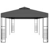 vidaXL Gazebo Patio Pavilion Outdoor Canopy Tent Shelter Powder-Coated Steel - Anthracite 118.1" x 236.2" - 3 of 4
