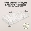 KeaBabies Mini Crib Sheets for Baby Girls, Boys, 2-Pack Soothe Pack and Play Sheets Fitted, Organic Pack N Play Mattress Sheet - 3 of 4