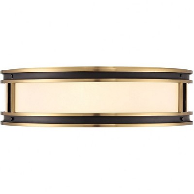 Savoy House Alberti 4 - Light Flush Mount in  Matte Black/Warm Brass