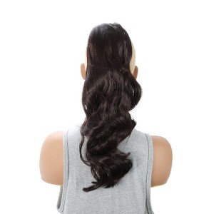 Unique Bargains Women's Big Wavy Ponytail Long Hair Hair Extensions High Temperature Fiber 19.7IN 1 Pc - 1 of 4