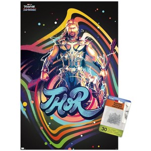 Trends International Marvel Thor: Love and Thunder - Squares Unframed Wall Poster Prints - 1 of 4