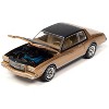 1980 Chevrolet Monte Carlo Light Camel Gold Met w/Black Top & Hood Ltd Ed to 3484 pcs 1/64 Diecast Model Car by Johnny Lightning - 3 of 3