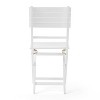 Sapphtopaz Wood Patio Dining Chairs Folding Dining Chair All Weather Use for Garden, Lawn, Balcony - 4 of 4