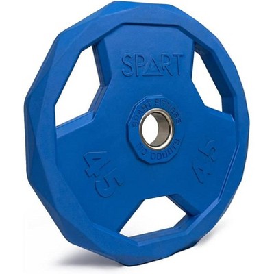Color Weight Plate 2-Inch Rubber Coated Plate for Barbell, Solid Cast Iron Weight Plates for Strength Training, Weightlifting, Crossfit, Home Gym