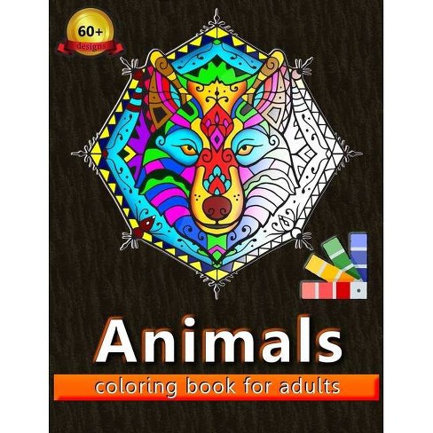 Download Animals Coloring Book For Adults Large Print Paperback Target