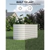 2 Pcs Galvanized Steel Raised Garden Beds, Outdoor Planter Boxes for Vegetables & Flowers - 4 of 4