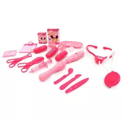 Insten 17 Pieces Doctor and Nurse Medical Kit Playset, Pretend Educational Toys for Kids, Pink