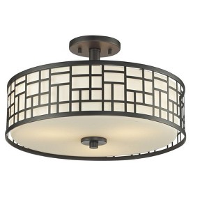 Z-Lite Elea 3 - Light Semi-Flush Mount in  Bronze - 1 of 1