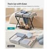 SONGMICS Luggage Rack with Fabric Storage Shelf Suitcasa Stand for Guest Room Bedroom Folding - 3 of 4