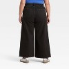 Women's High-Rise Sailor Wide Leg Ankle Jeans - Universal Thread™ Black - 2 of 4
