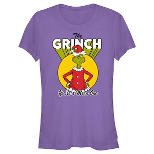 Junior's Dr. Seuss Christmas Grinch You're a Mean One T-Shirt - 1 of 4