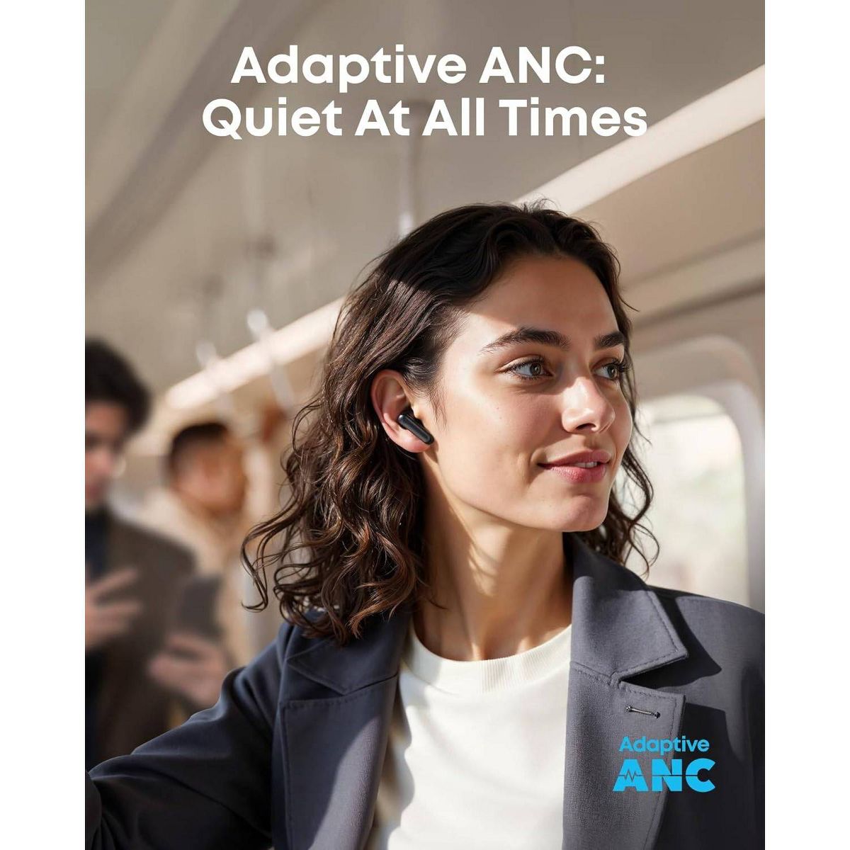 Anker Soundcore P41i Bluetooth Earbuds with Built-In Phone Charging, Battery Percent Display, and Phone Stand - Black - thumbnail 4