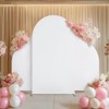 Garvee Arch Cover Set of 3 Spandex Fitted Wedding Arch Cover, Fitted Round Top And Half Moon Arch Backdrop For Wedding Party Decor - 2 of 4
