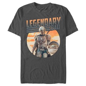 Men's Star Wars: The Mandalorian Din Djarin and Grogu Legendary Dad T-Shirt - 1 of 4
