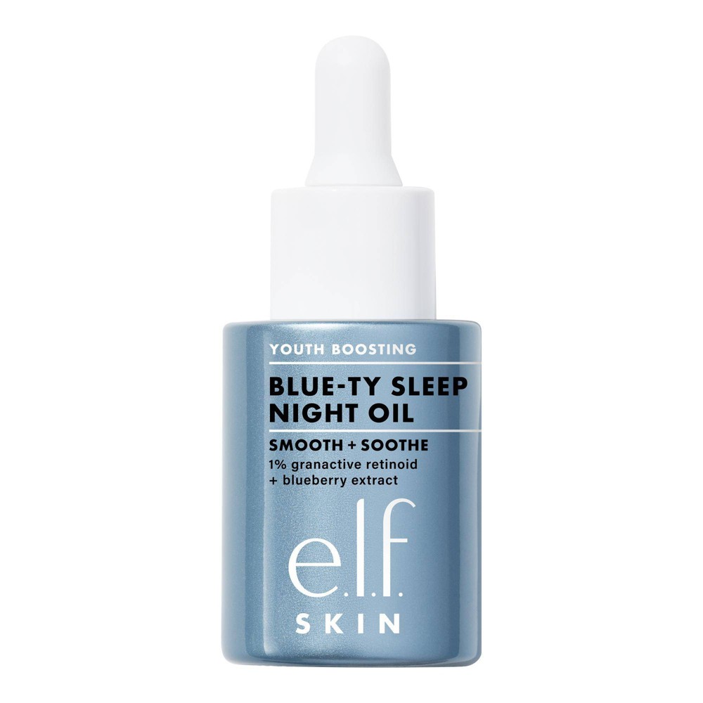 Photos - Cream / Lotion ELF e.l.f. SKIN Youth Boosting Blue-ty Sleep Night Oil Facial Treatment - 1 fl 