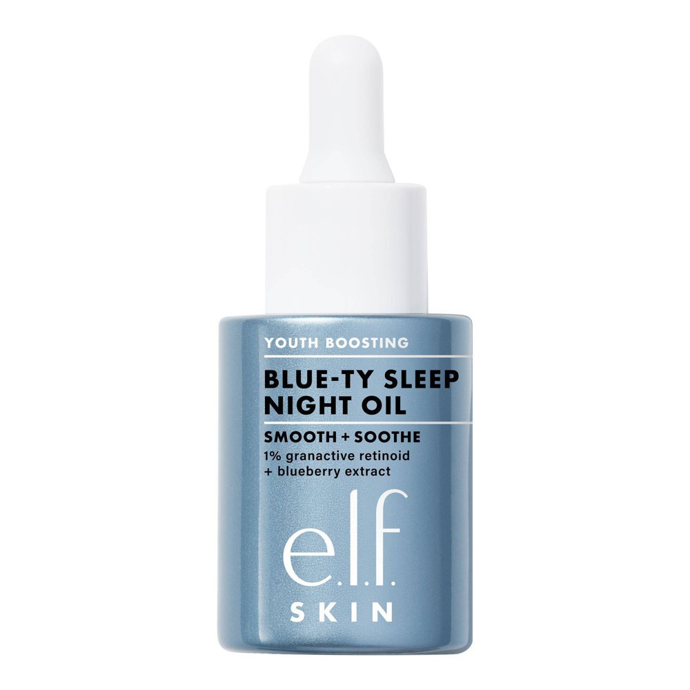 Photos - Cream / Lotion ELF e.l.f. SKIN Youth Boosting Blue-ty Sleep Night Oil Facial Treatment - 1 fl oz 