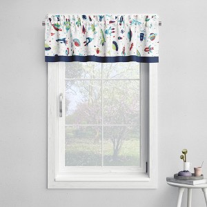 Bacati - Rod Pocket Window Valance Airspace Multicolor - 1 of 4