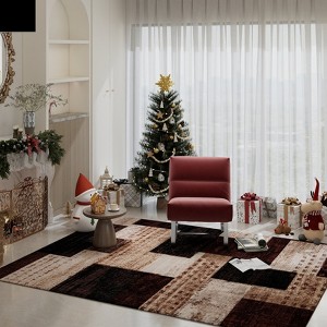 LOVEVOOK Modern Area Rug for Living Room, 5x7 Feet Large Geometric Rug Floors Decor for Bedroom, Patchwork Carpet for Office Dining Room - 1 of 4