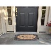 A1HC Rubber and Coir Heavy Duty Doormat for Outdoor Entrance 23"x38", Leaf Border - 3 of 4