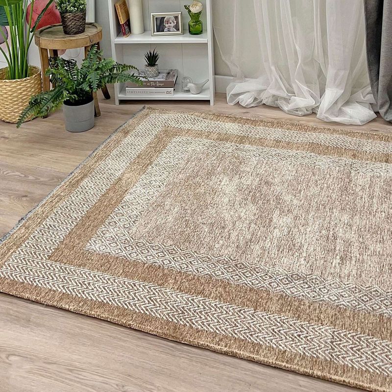 Alfa Rich Washable Area Rugs for Living Room Bedroom Kitchen Dining Decor Cotton Pet Friendly Rug, 3 of 11