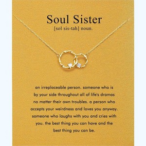 Inspirational Butterfly Compass Necklace Graduation Christmas Gift for Her Soul Sister - 1 of 4