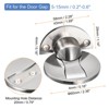 Unique Bargains Zinc Alloy Magnetic Door Stopper with Self Adhesive and Screw Mount 2 Pcs - 2 of 4