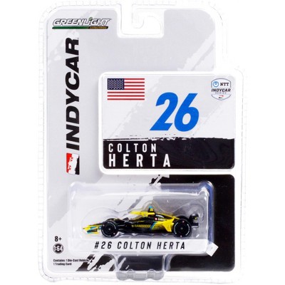 Dallara IndyCar #26 Colton Herta "Gainbridge" Andretti Autosport "NTT IndyCar Series" 2021 1/64 Diecast Model Car by Greenlight