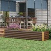 Outsunny 8x2x2ft Galvanized Raised Garden Bed Kit, Large Outdoor Metal Elevated Planter Box with Safety Edging for Flowers, Vegetables - 2 of 4