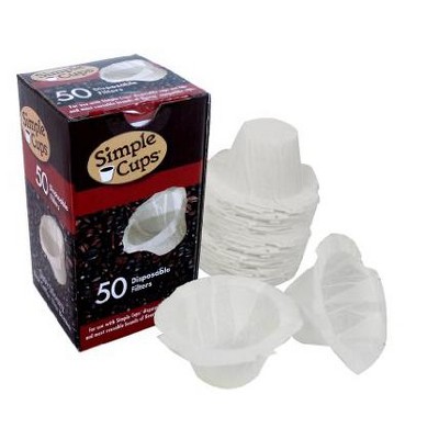 Disposable Filters for Use in Keurig? Brewers (50 pack) - Simple Cups -Use Your Own Coffee