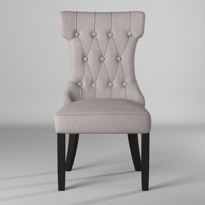 Manchester High Back Gray Upholstered Parsons Side Chair
