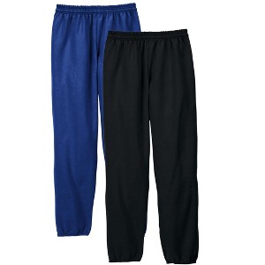 Hanes EcoSmart Men's Fleece Sweatpants, Value 2-Pack, 32" - 1 of 4
