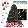 Costway Pre-Lit Fiber Optic Artificial PVC Christmas Tree Metal 4Ft - 2 of 4