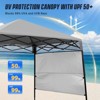 EAGLE PEAK 8x8ft Pop Up Canopy with Sidewall, 8x8 Base 6x6 Top - 4 of 4