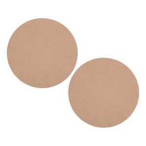 Unique Bargains Wooden Resistance to Warping and Cracking Round Pottery Wheel Bat 2 Pcs - 1 of 4