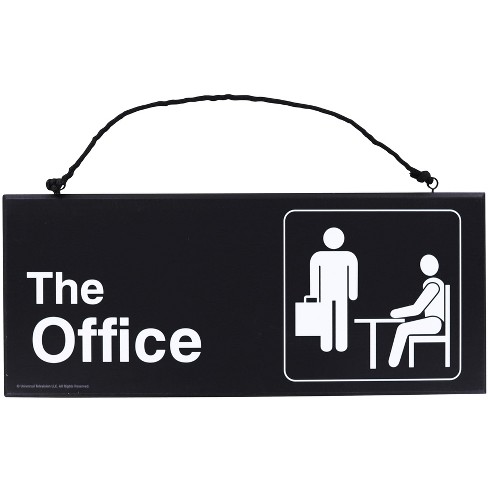 Silver Buffalo The Office Dunder Mifflin 12 X 5 Inch Reversible Hanging  Sign : Target