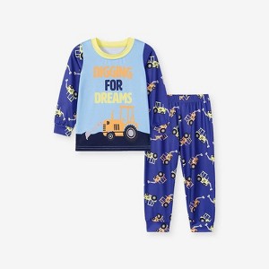 MyKids-USA Spring and Autumn Baby Kids Boys Cartoon Pattern Long Sleeves Top and Pants Casual Clothing Set - 1 of 4