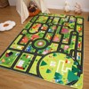 Road Rug for Kids Play Mat, City Traffic Road Map Area Rug, Soft Non Slip Fun Carpet for Kids Toddler Bedroom Playroom Classroom Educational Rug - 3 of 4