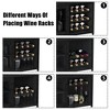 3-Tier Wine Bar Cabinet with Wine Rack and Storage Space, Buffet Cabinet with Glass Holder and Mesh Door, for Kitchen, Living Room and Bar - 4 of 4