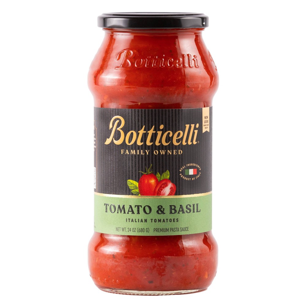 BOTTICELLI, PREMIUM QUALITY PASTA SAUCE, TOMATO & BASIL
