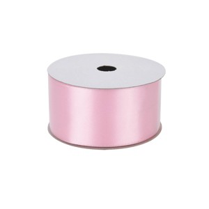 Bows And Sparkles 1.5"x9' Satin Gift Ribbon Light Pink - 1 of 3