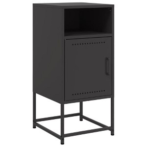 vidaXL Bedside Cabinet Nightstand Side End Table Home Bedroom Furniture Steel - 1 of 4