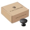 Cauldham Solid Round Kitchen Cabinet Knobs Pulls (1-1/8" Diameter) - Dresser Drawer/Door Hardware - Style R126 - Matte Black - 4 of 4