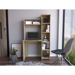 PAGED Modern Office Desk,Writing Desk with Open Storage Shelves,Armoire Desk for Home,Office,Workshop - 1 of 4