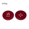 Unique Bargains Resin Snap Fastener Round Flat 4-Hole Sewing Buttons 10 Pcs - 3 of 4