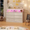 8 Drawer Dresser for Bedroom, Wide Wooden Chest of Drawers with Wide Top for Closet - 4 of 4