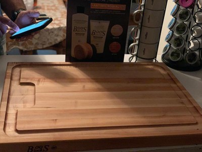 John Boos Large Maple Wood Cutting Board For Kitchen, Reversible Edge Grain  Boos Block W/ Gravy Groove : Target