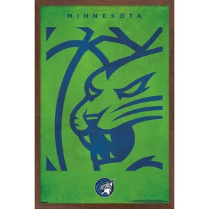 Trends International WNBA Minnesota Lynx - Logo 25 Framed Wall Poster Prints - 1 of 4